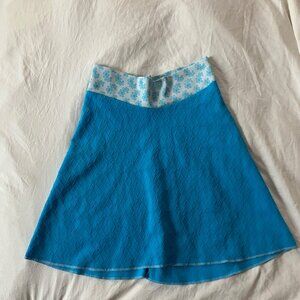 Vintage teal A-line skirt